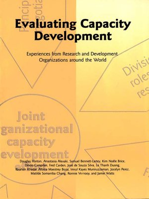 cover image of Evaluating Capacity Development